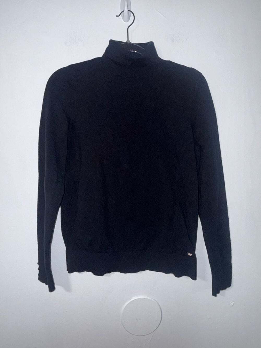 Chaps Turtleneck Sweater Size M Black Long Sleeve Pullover